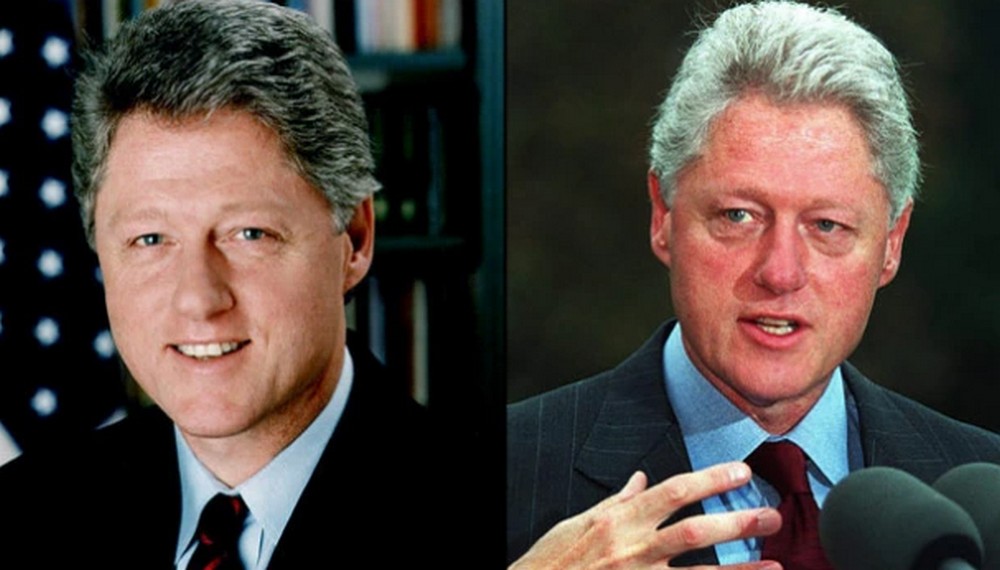 Bill Clinton |:  Líderes políticos al inicio y al final de sus mandatos  Zestradar