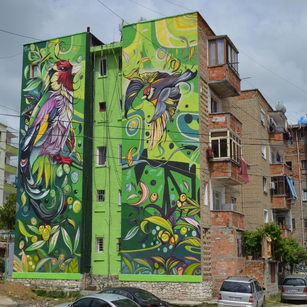 #7 |  Murales de aves fenomenales de Fio Silva |:  Zestradar
