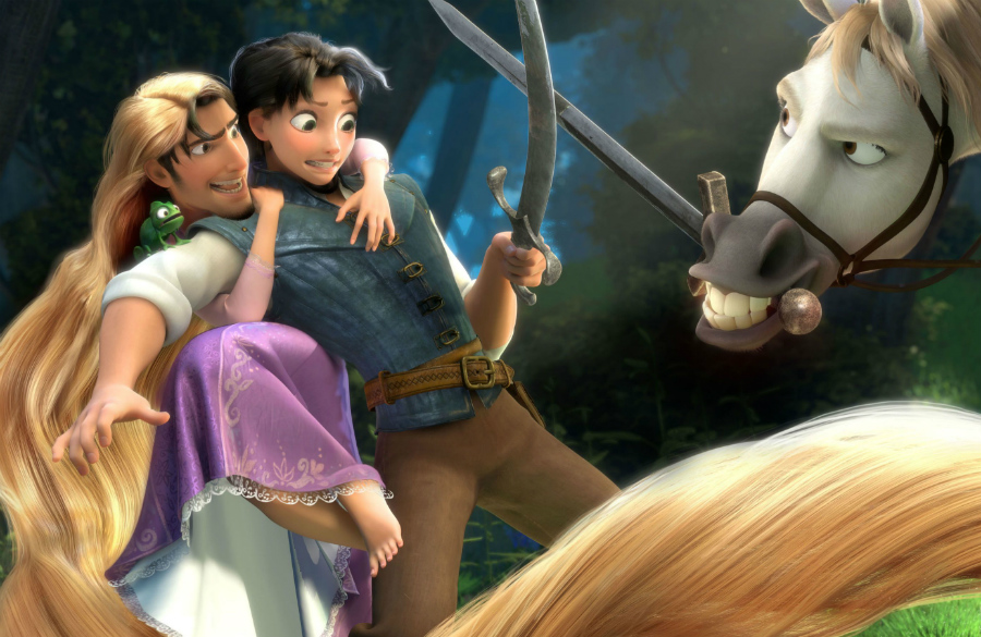 Rapunzel y Flynn |:  Disney's House of Horrors o cómo se verían los personajes de Disney si usaran Face Swap |  Zest Radar: