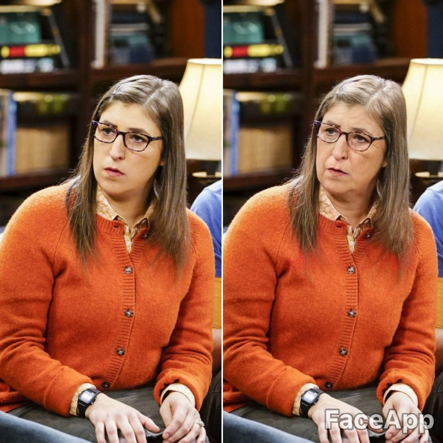 Amy Farrah Fowler |:  Se acepta FaceApp Old Face Challenge |  Zest Radar: