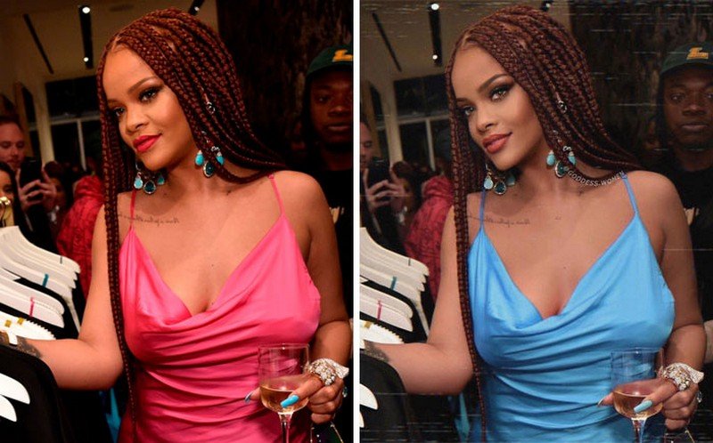 Rihanna |:  Goddess.Women retoca a las celebrities y las hace parecer influencers  Zestradar