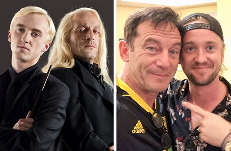 la familia malfoy  Fotos de nuestros personajes favoritos de antes y ahora para hacerte sentir viejo  Zestradar