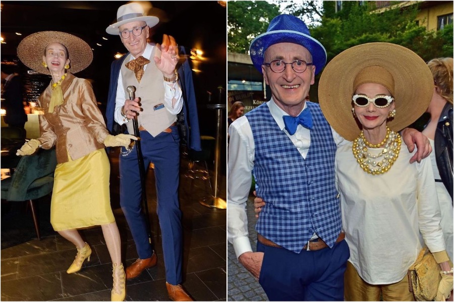 #9 |  Una pareja de ancianos alemanes cuyo estilo de moda es puro fuego.  Zestradar