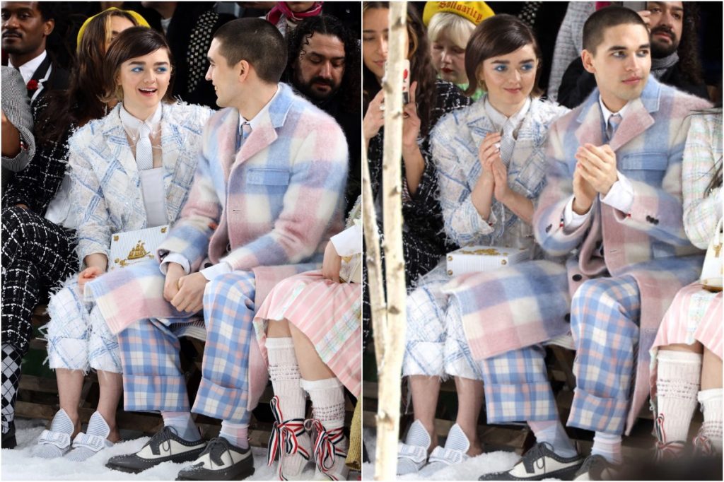 #2  Maisie Williams y el outfit a juego de su novio  Zestradar