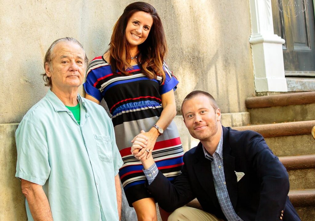 Sesión de fotos de compromiso |:  8 veces que Bill Murray hizo felices a completos extraños  Zestradar