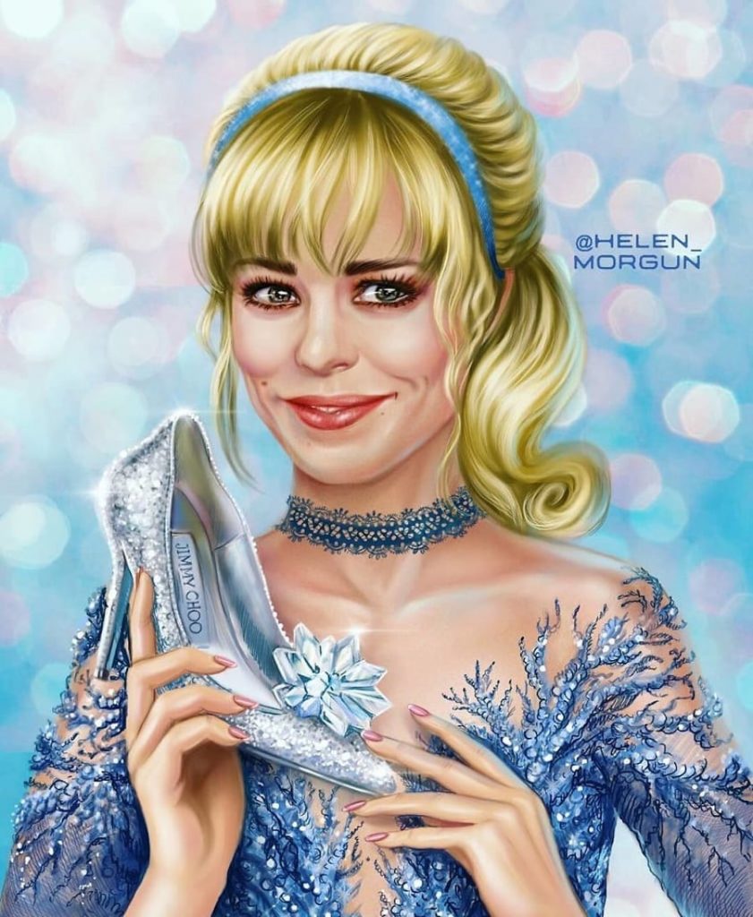 Cenicienta - Rachel McAdams |:  Artista ucraniano reinventa a tus celebridades favoritas como princesas de Disney |  Zestradar