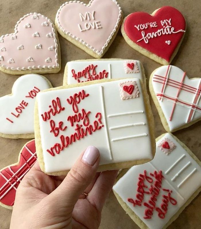 San Valentín literal |:  12 lindas ideas de galletas para el día de San Valentín |  Zestradar