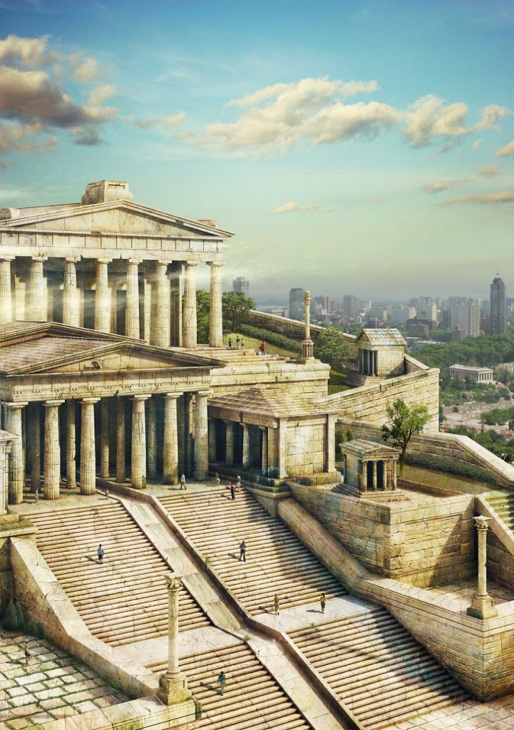 Acrópolis de Atenas |:  7 monumentos míticos y cómo se verían hoy |  Zestradar