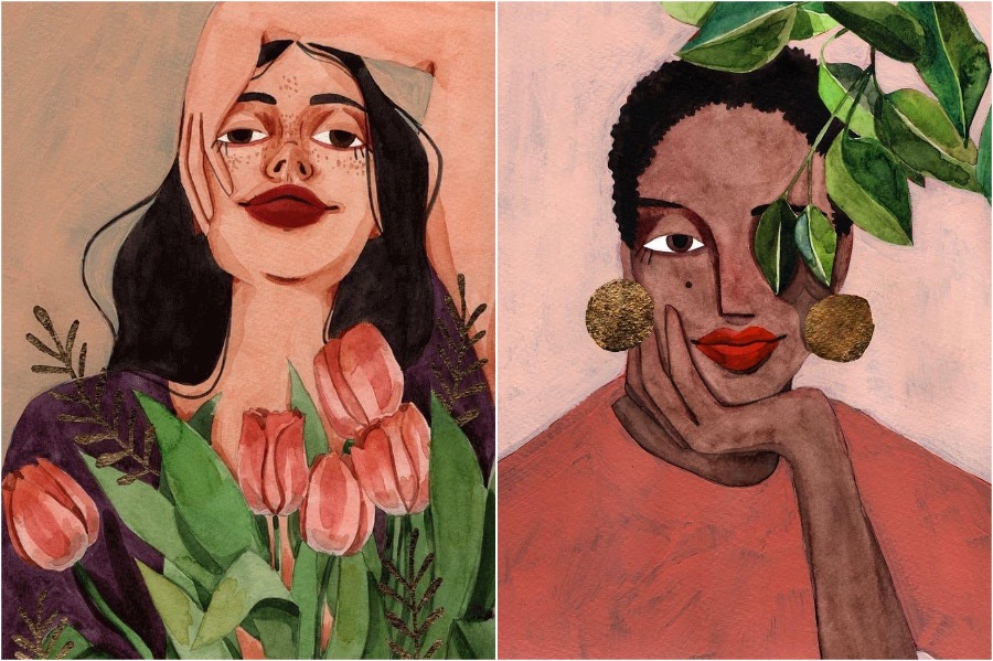 #1  Los retratos de mujeres de este artista te inspirarán y empoderarán  Zestradar