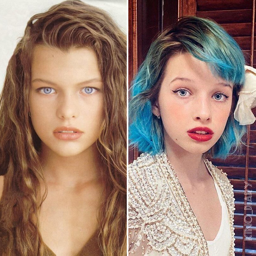 Milla Jovovich y Ever Gabo Anderson |:  9 hijas famosas que se parecen a sus madres |  Zestradar