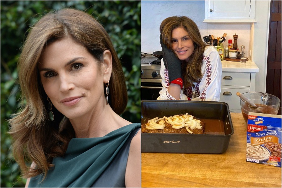 Cindy Crawford |:  ¿Qué están cocinando las celebridades de Hollywood en la cuarentena?  Zestradar