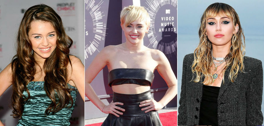 Miley Cyrus |:  Cómo cambiaron 9 cantantes icónicos en las últimas décadas ZestRadar