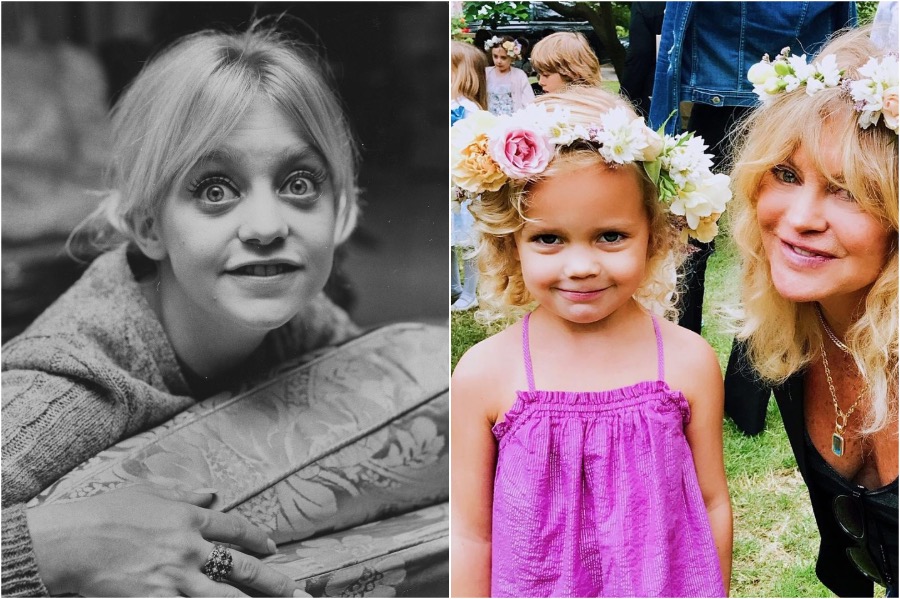 Goldie Hawn y Río |  8 nietos famosos que se parecen a sus abuelos |  Zestradar