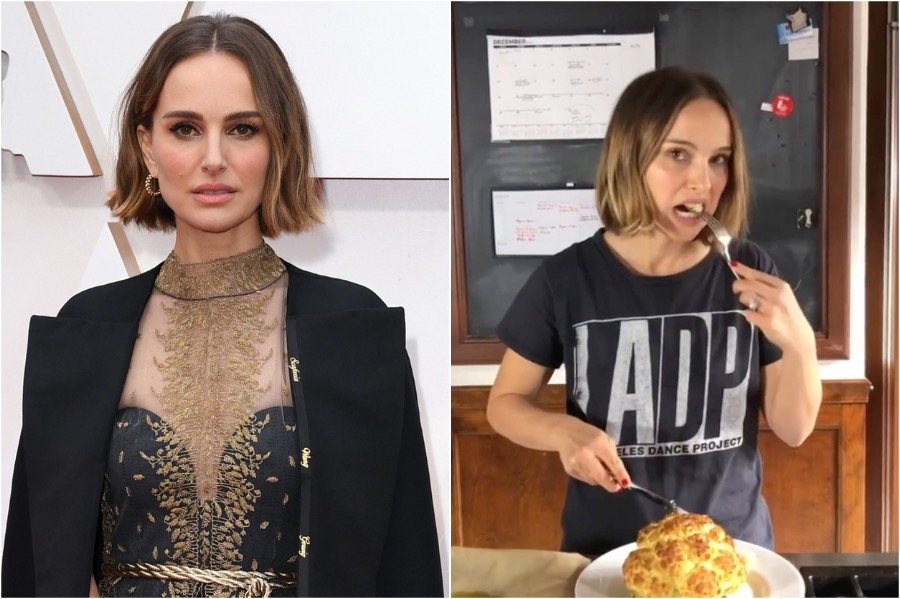 Natalie Portman |:  ¿Qué están cocinando las celebridades de Hollywood en la cuarentena?  Zestradar