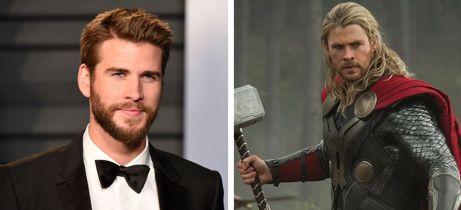 Liam Hemsworth-Thor |  10 papeles de películas famosas casi interpretados por otros actores |  Zestradar