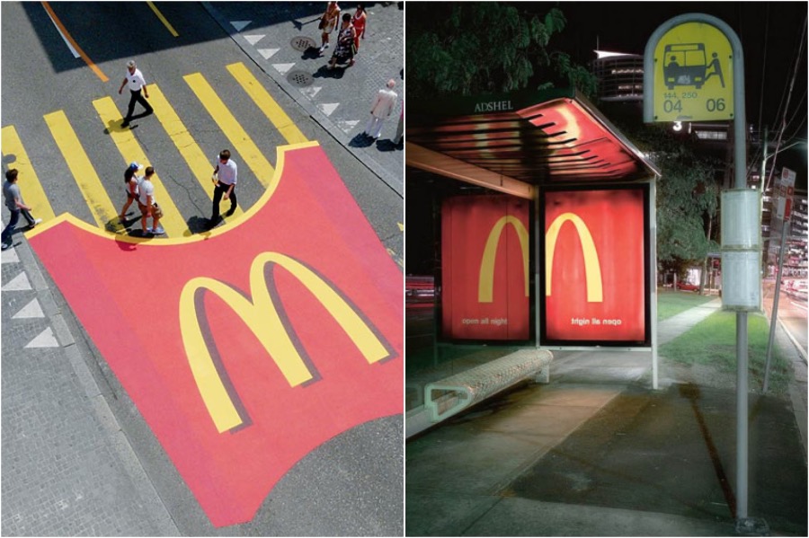 Mezclarse con el entorno  Los mejores y creativos anuncios de McDonald's |  Zestradar
