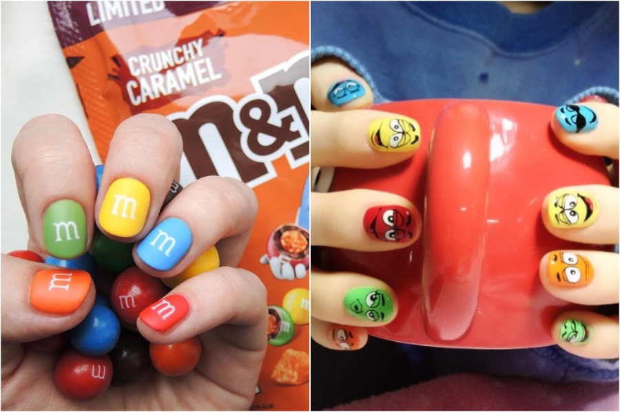 Arte de uñas de M&M |  Las tendencias de arte de uñas más locas |  Zestradar