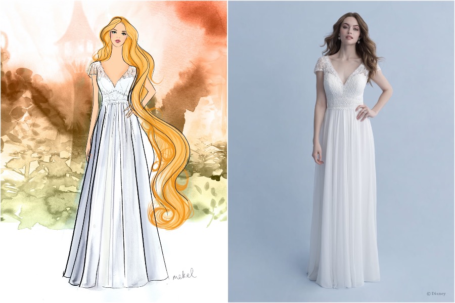 Rapunzel |  Ya salió la colección de vestidos de novia de Disney  Zestradar