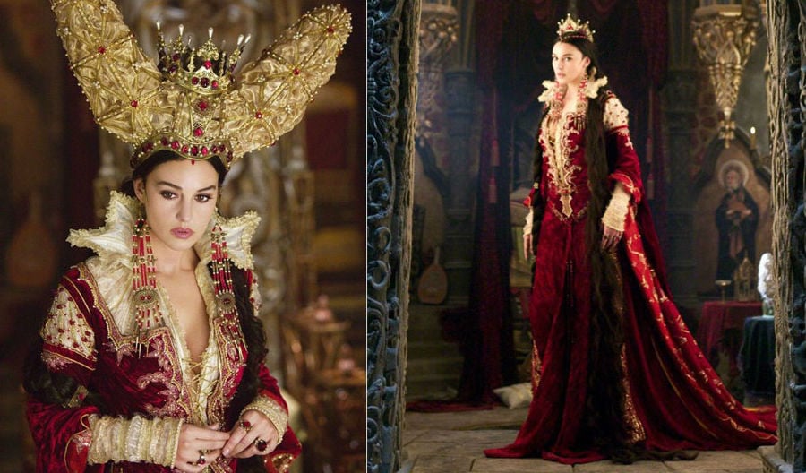 Mónica Bellucci (Hermanos Grimm) |:  7 hermosos vestidos de película que fueron una pesadilla para usar |  Zest Radar: