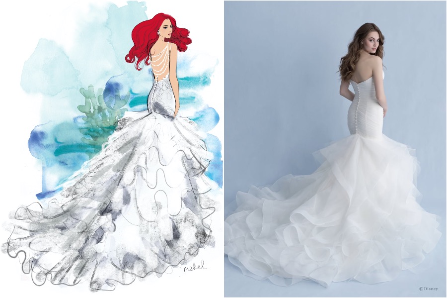 ariel |  Ya salió la colección de vestidos de novia de Disney  Zestradar