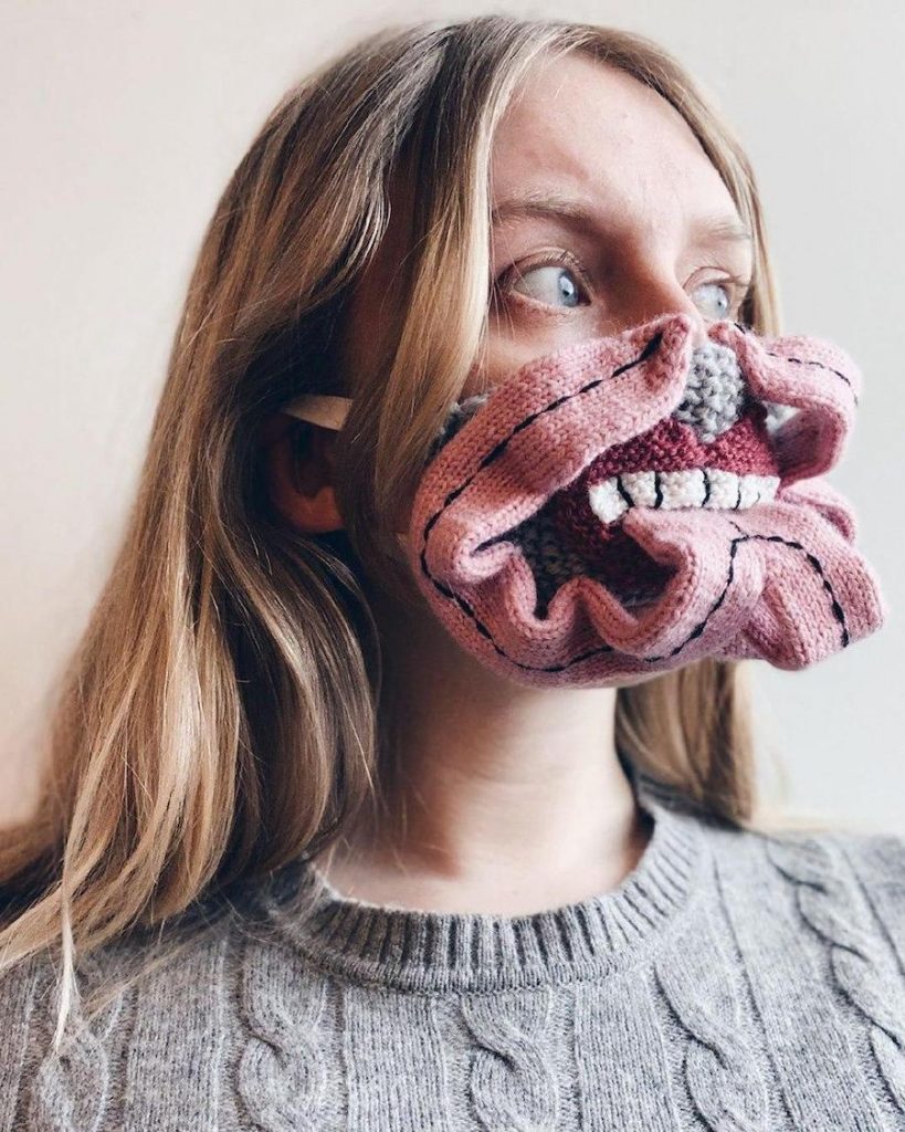 #7 |  Máscaras tejidas únicas por un artista de Islandia  Zestradar