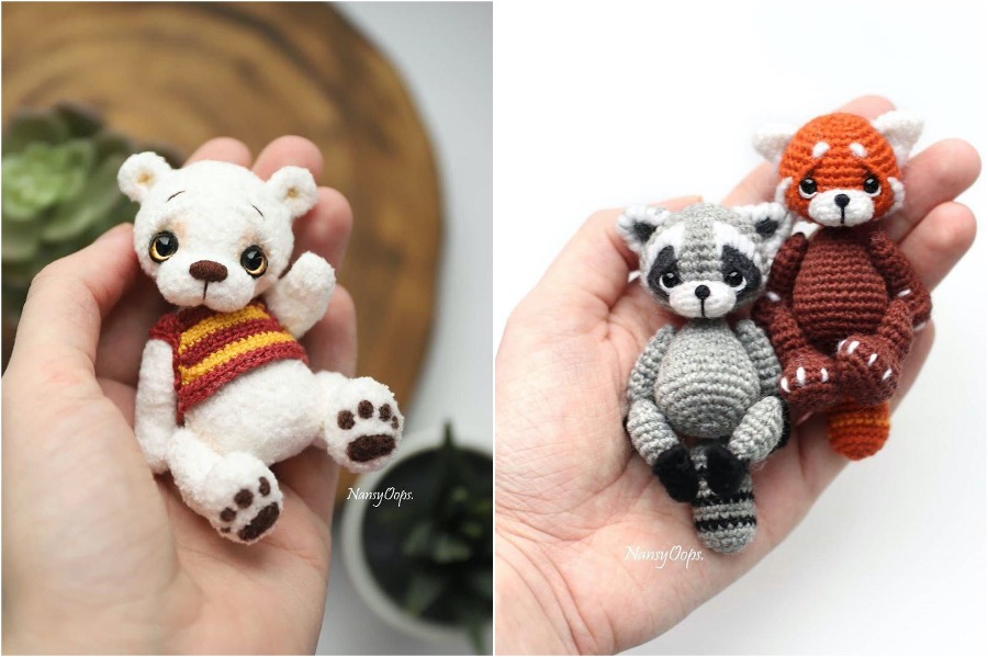 #1  Un artista ruso ha creado adorables pequeñas criaturas de peluche amigurumi  Zestradar