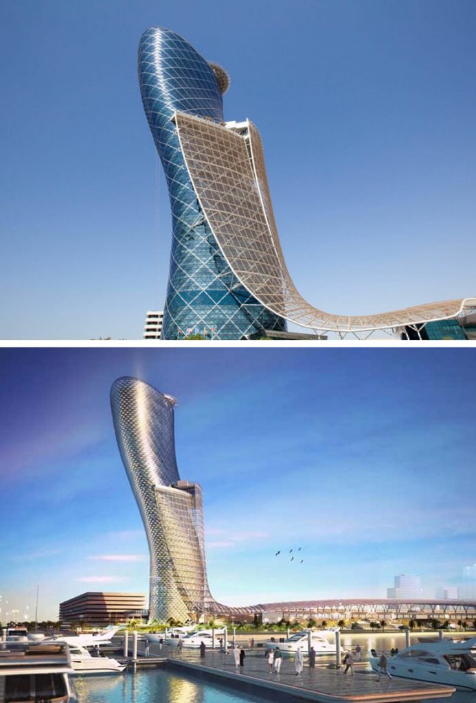 Capital Gate (Abu Dabi, Emiratos Árabes Unidos) |:  8 edificios increíbles que parecen sacados de un universo paralelo  Zestradar