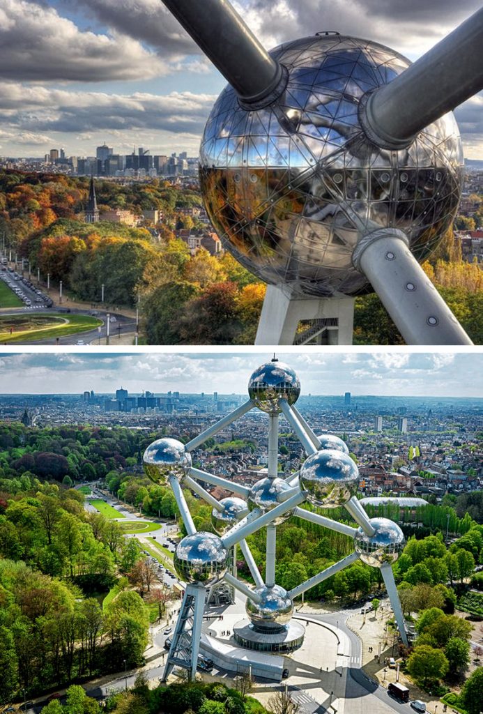 El Atomium (Bruselas, Bélgica) |:  8 edificios increíbles que parecen sacados de un universo paralelo  Zestradar