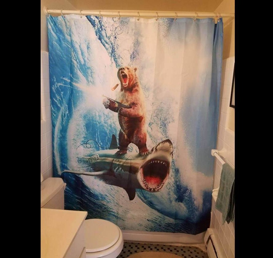 28 Cortinas de ducha geek y divertidas para adultos # 9 | Bayas cerebrales