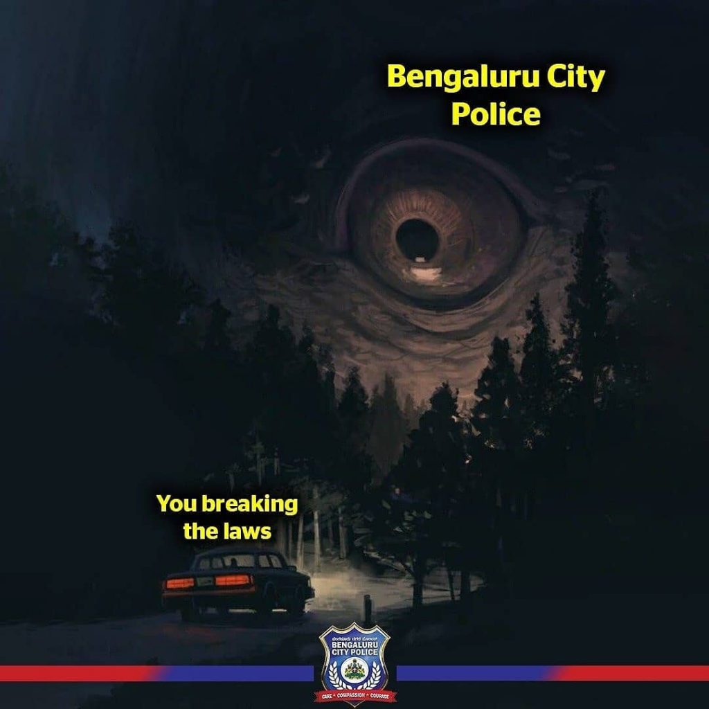 La policía de la ciudad de Bengaluru usa memes para atraer nuevos seguidores. # 4 | Bayas cerebrales